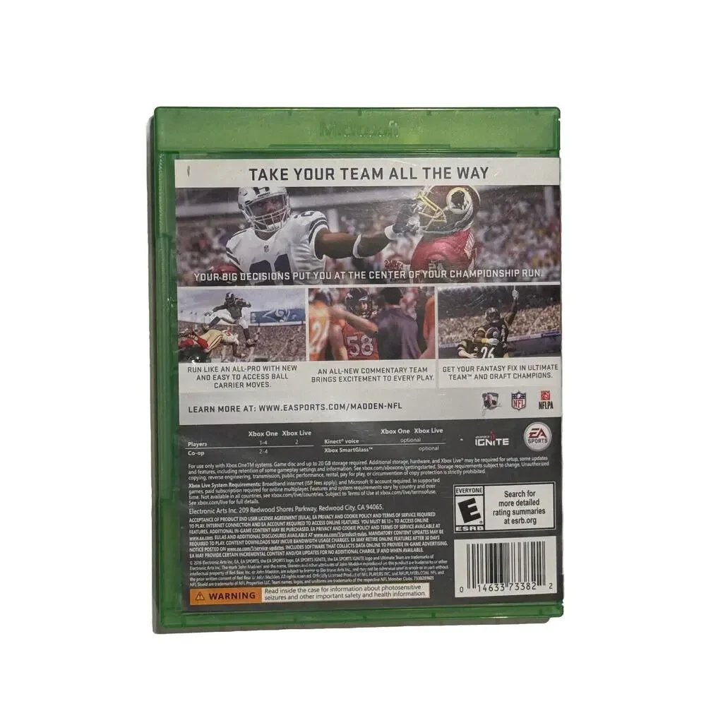 Madden NFL 17 For Xbox One - Used, Excellent Condition